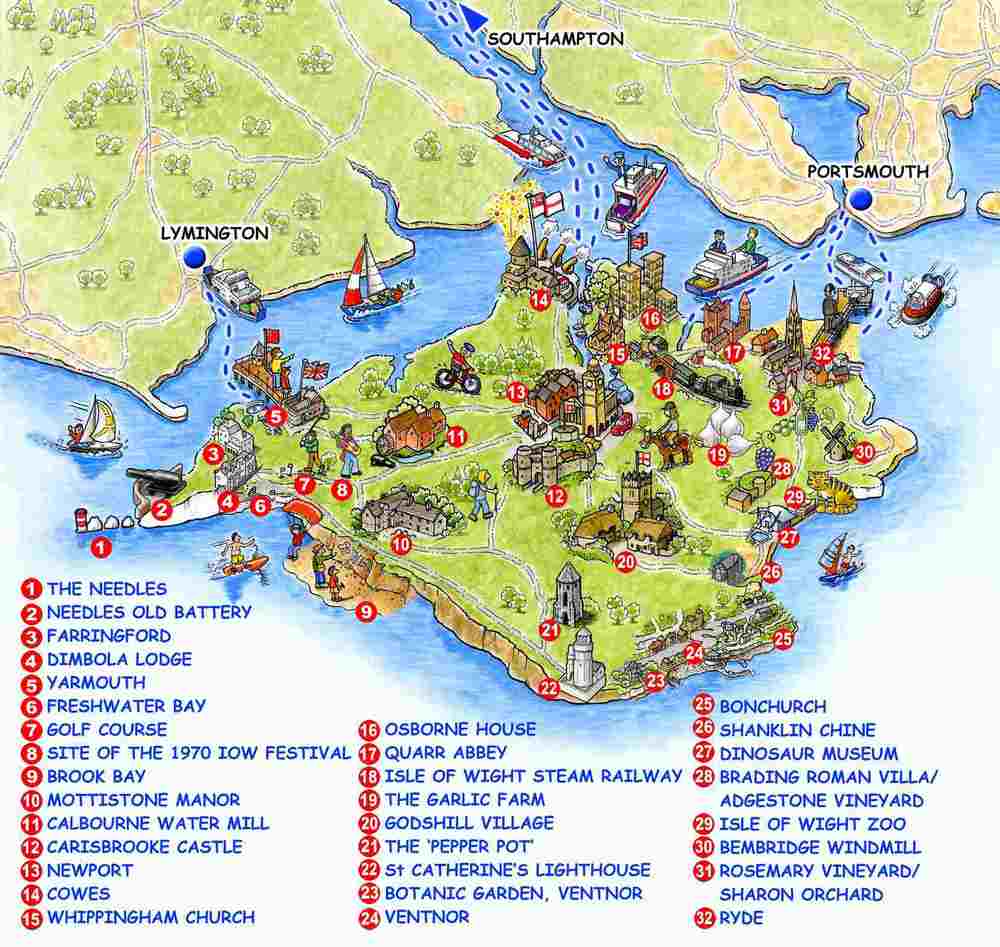 Isle Of Wight Attractions Map Why your maps should be more feminine