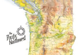 Elizabeth Person's map of the Pacific Northwest